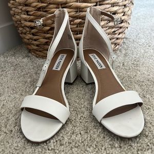 Steve Madden White Heels
